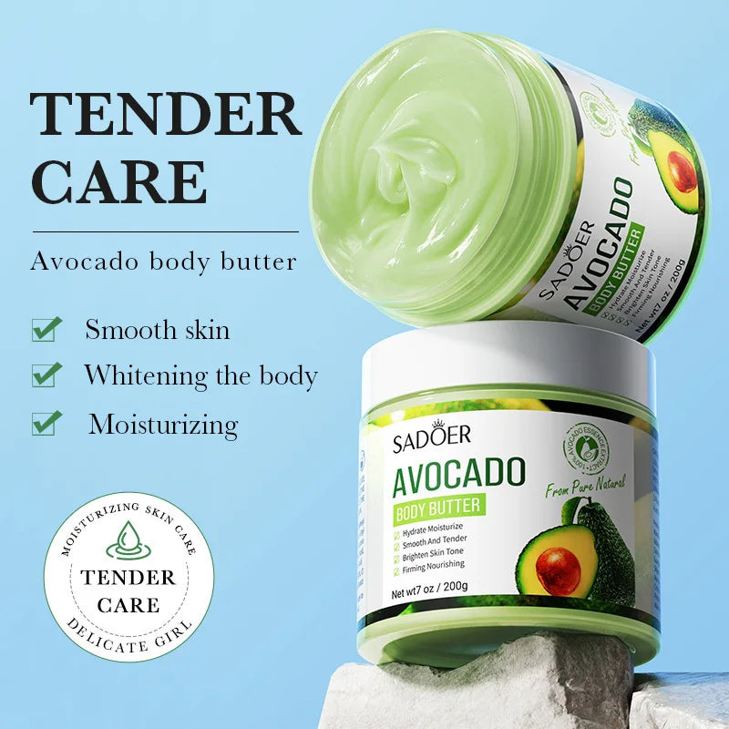 Avocado Nourishing Body Butter for Smooth Hydrated Skin