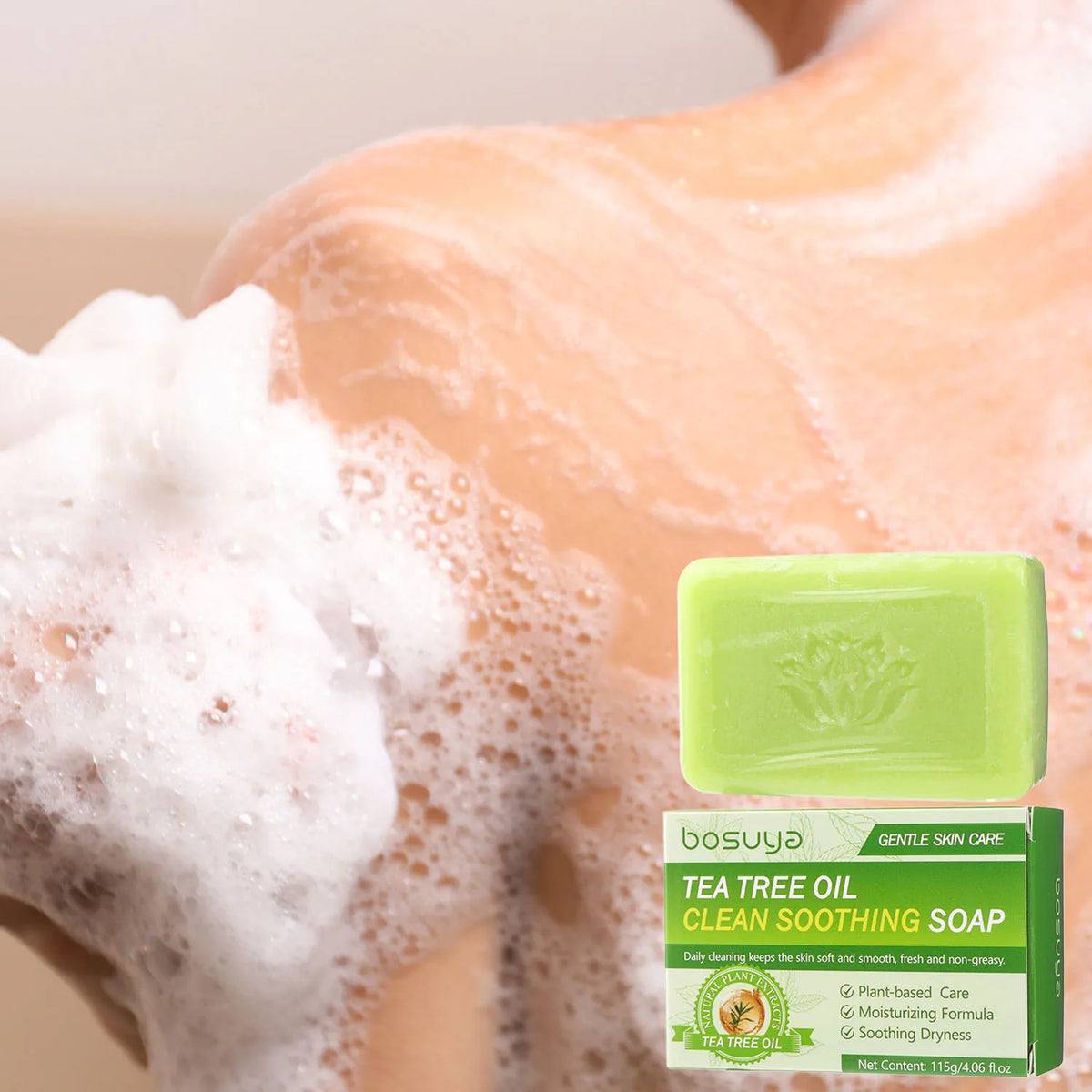Tea Tree Oil Soothing Cleansing Bar for Face and Body