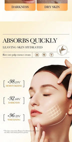 Hydrating Rice Extract Facial Cream for Radiant Skin