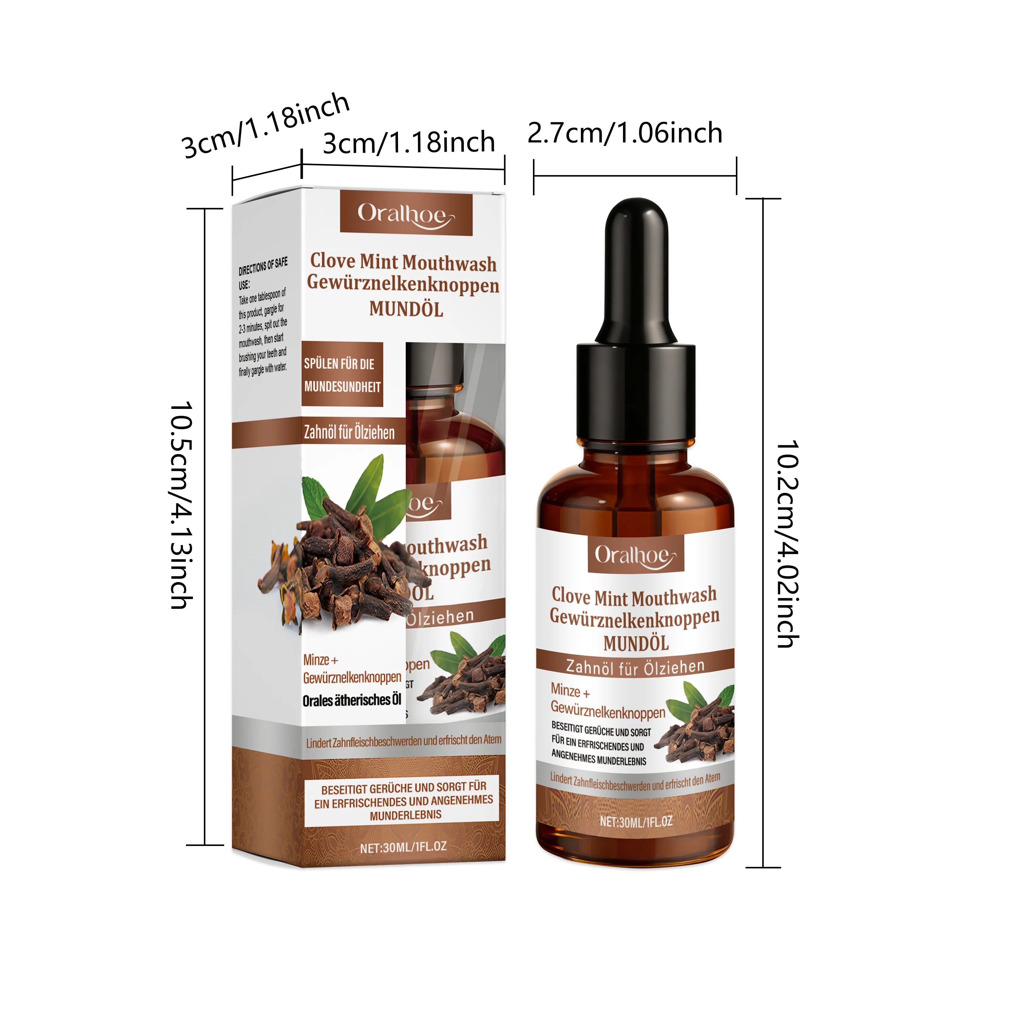 Clove Mint Mouthwash for Fresh Breath and Oral Care - 9