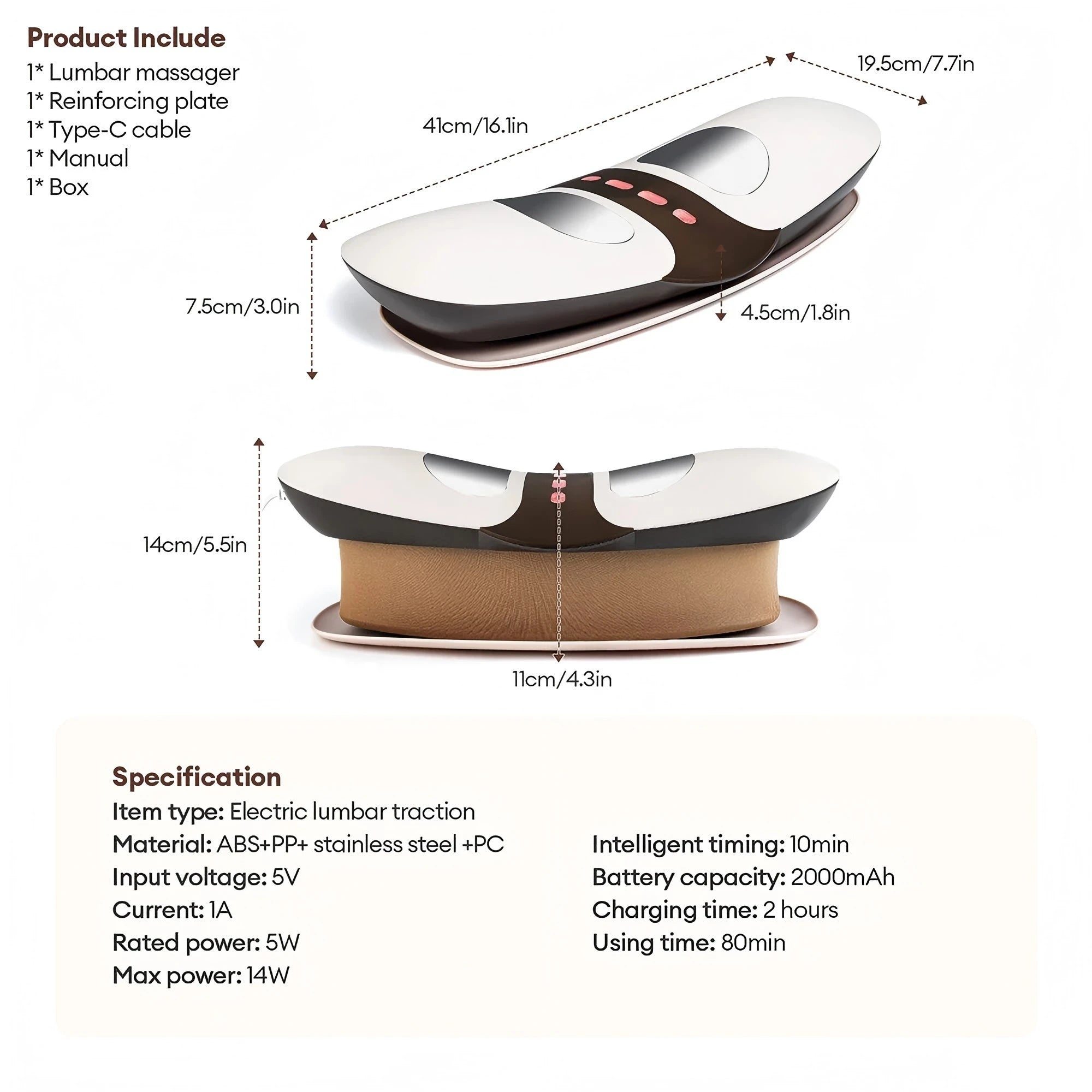Electric Lumbar Stretcher and Back Massager - 13