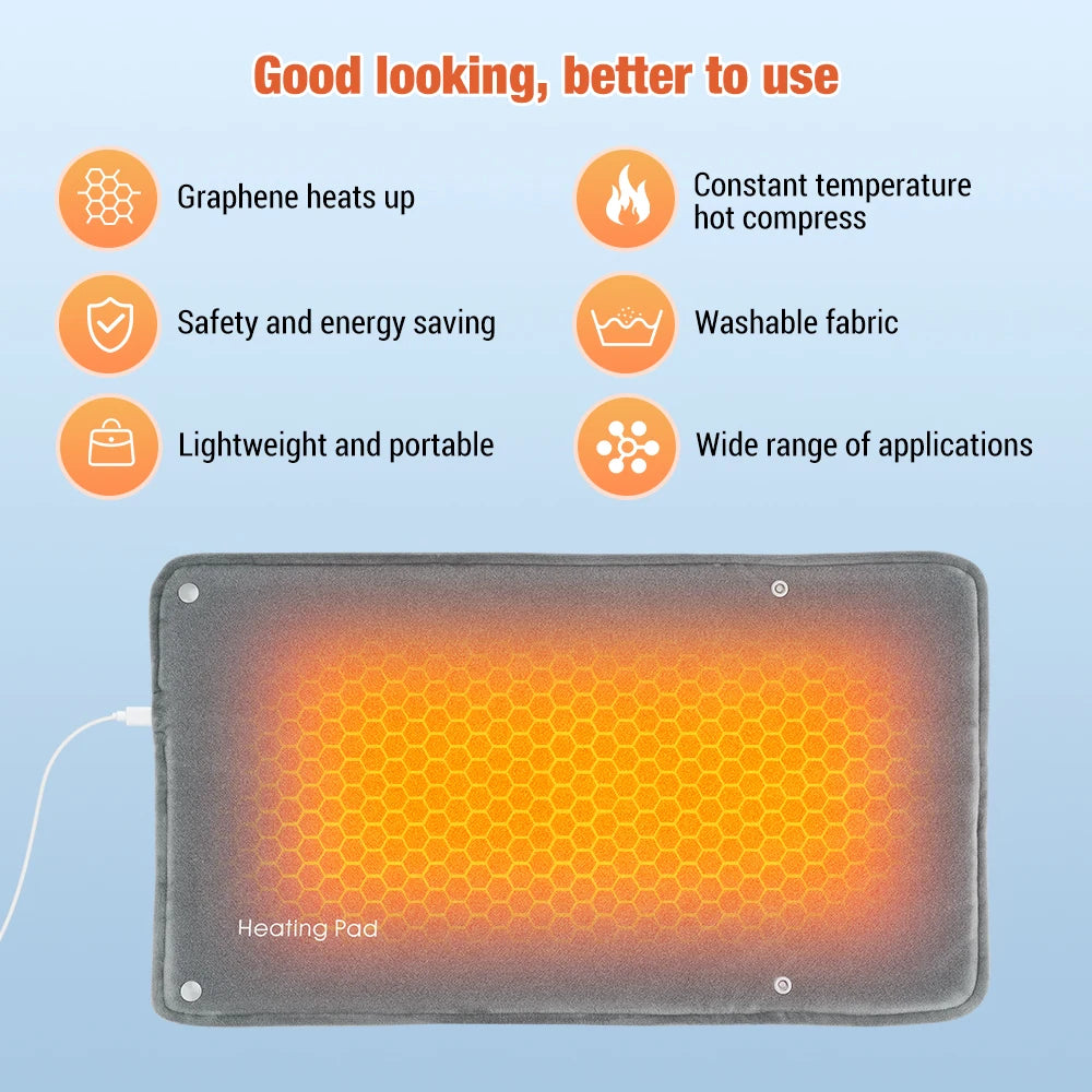 USB Heated Graphene Hand Warmer for Winter - 2
