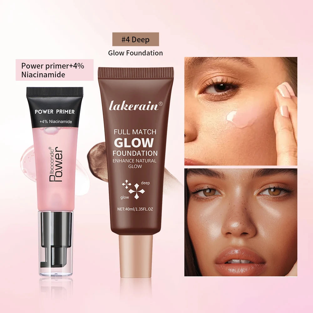 Hydrating Primer and Glow Foundation Makeup Set