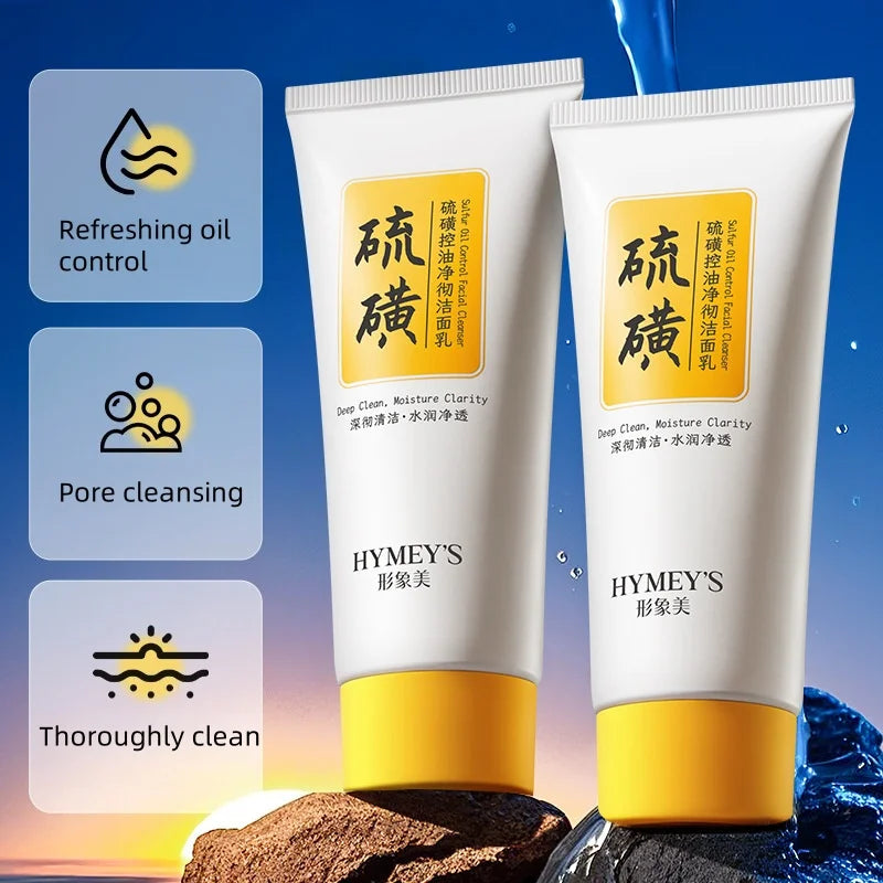 Sulfur Oil Control Facial Cleanser for Clear Skin