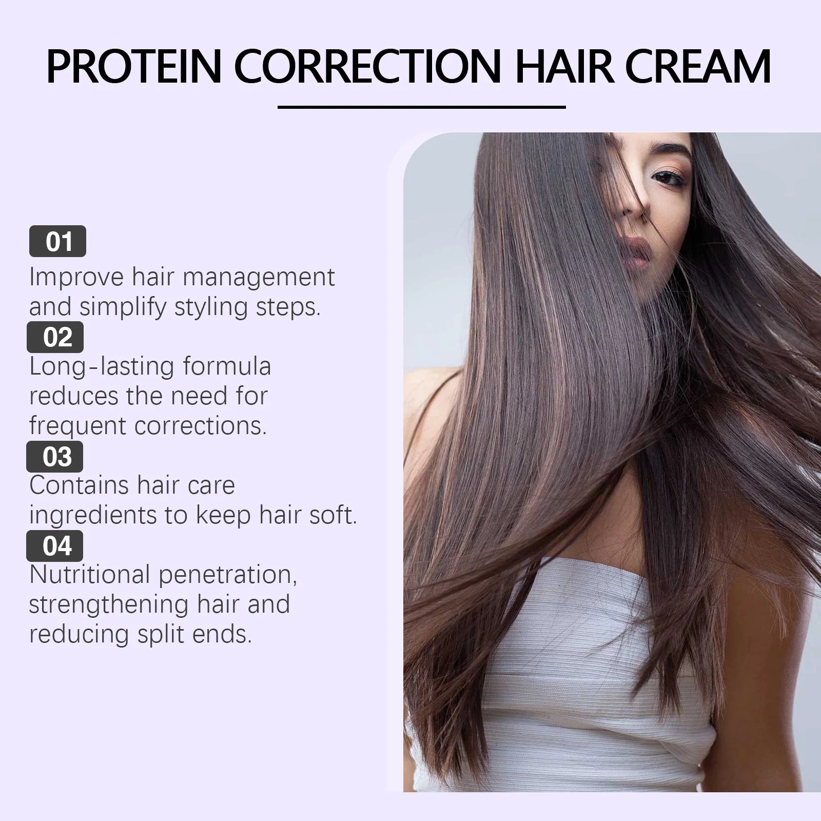 Protein Correction Hair Straightening and Smoothing Cream - 6