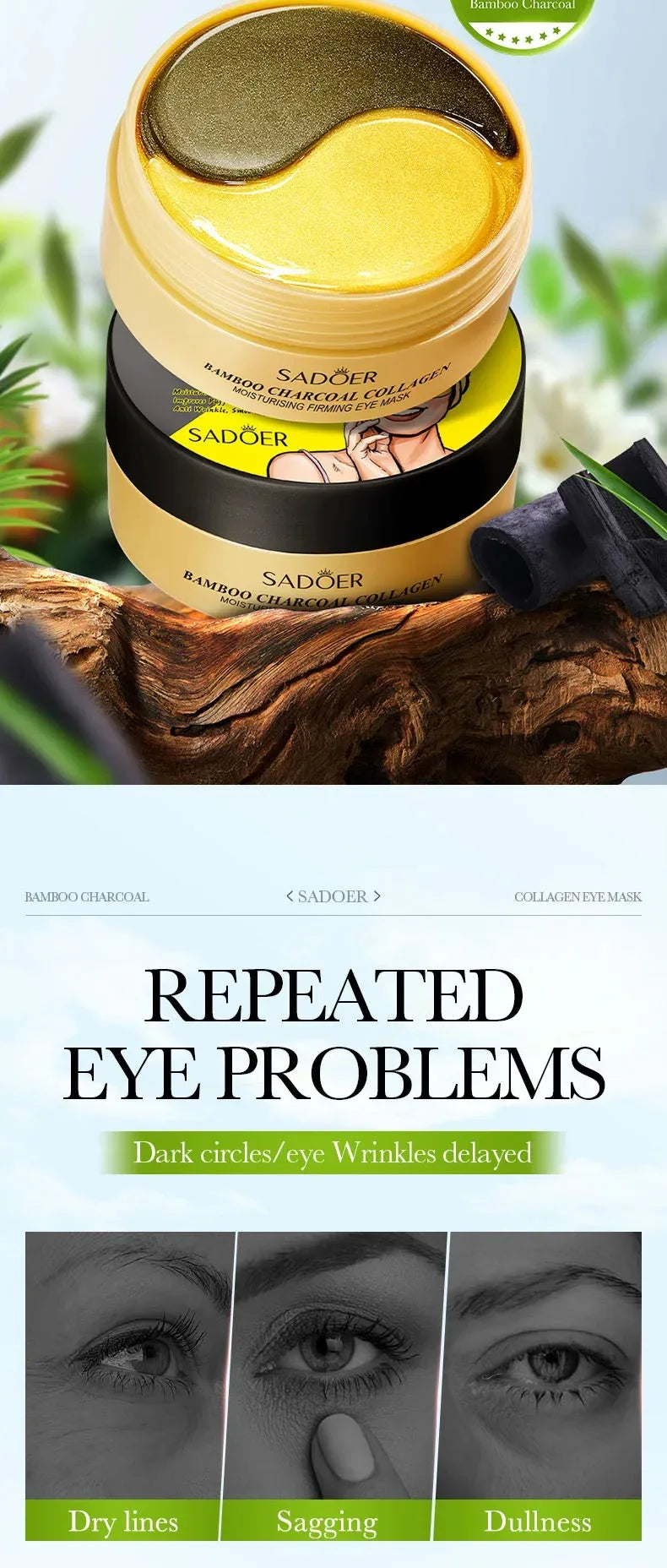 Hydrating Collagen Eye Patches for Dark Circles and Puffiness - 9