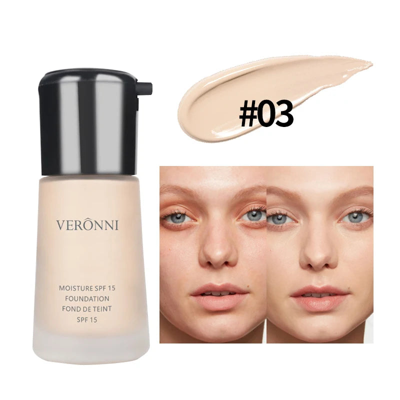 Full Coverage Moisturizing Foundation for Flawless Skin