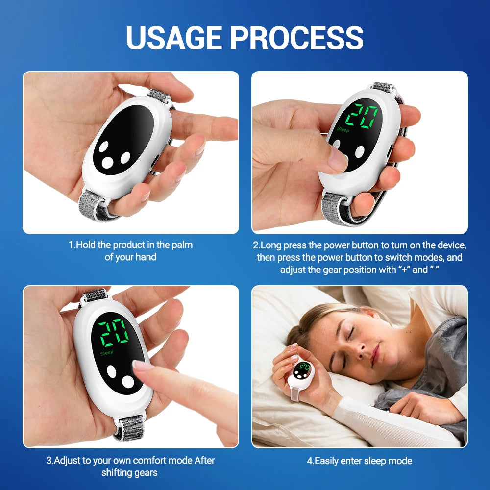 Microcurrent Handheld Sleep Aid Device for Stress and Anxiety