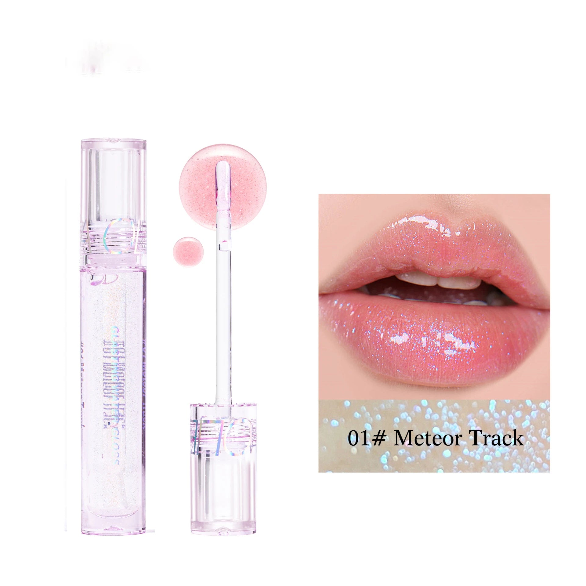 High-Shine Moisturizing Glitter Lip Gloss - 20