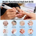 Cordless Electric Nail Drill for Manicure and Pedicure