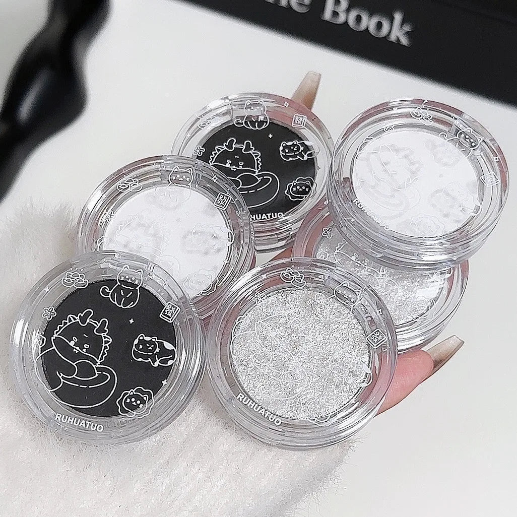 Matte White Face Highlighter and Contour Powder - 9
