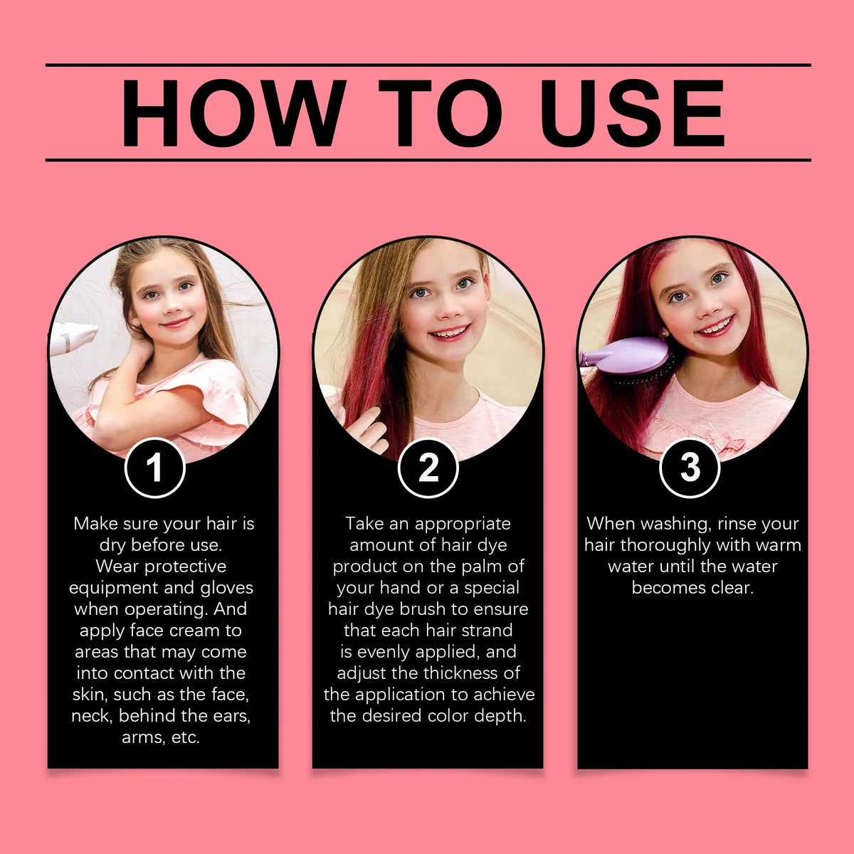 Temporary Hair Color Wax for Kids Parties