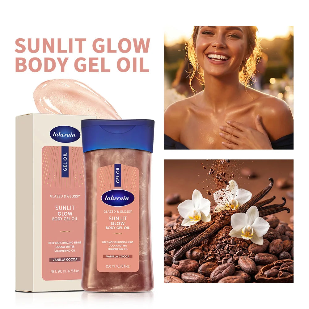 Sunlit Shimmer Body Glow Oil with Vanilla Cocoa