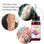 Long-Lasting Temporary Black Henna Tattoo Gel for Body Art