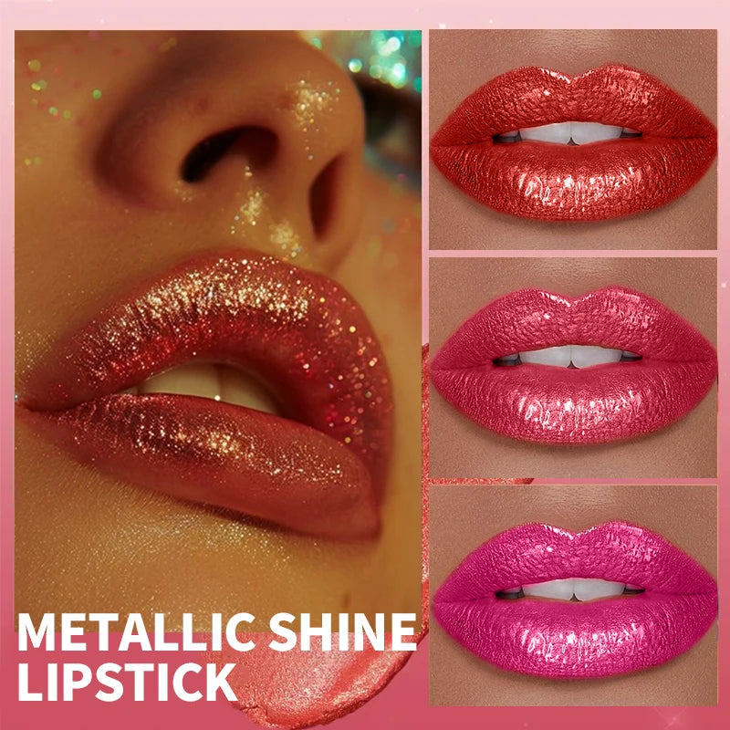 Shimmer Diamond Pearl Lip Gloss for Long-Lasting Shiny Lips - 10