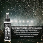 Shimmering High-Gloss Glitter Spray for Body, Hair, and Clothes