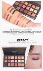 18-Color Waterproof Long-Lasting Eyeshadow Palette