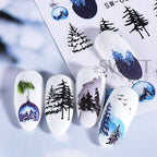 Festive Christmas Holiday Nail Art Decals