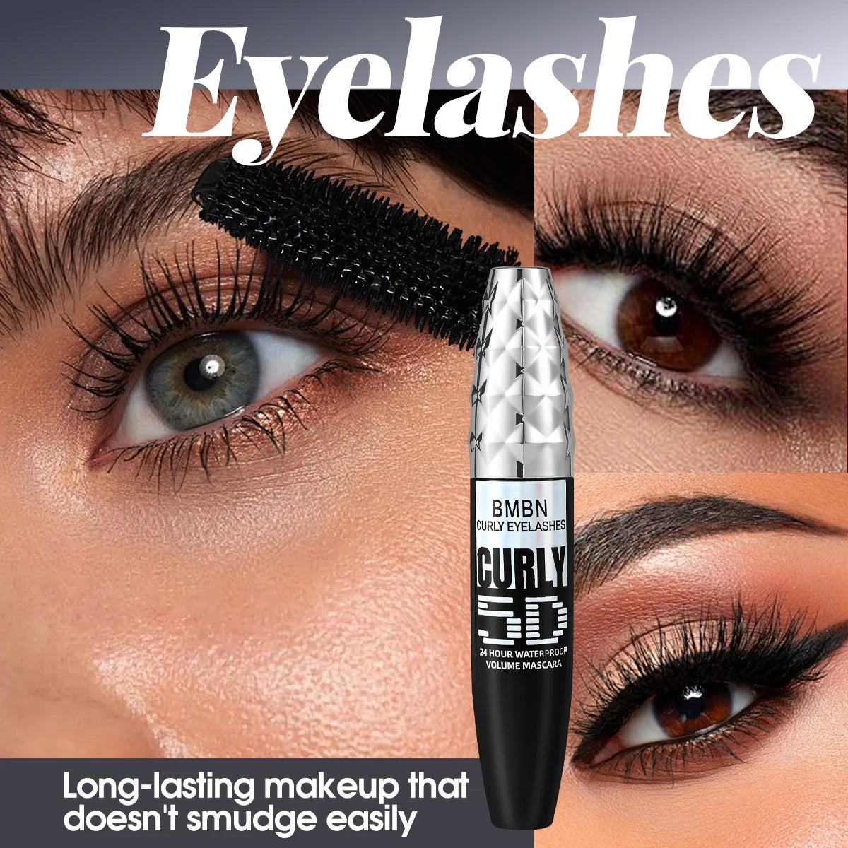 Waterproof 5D Volume Curling Mascara for Natural Lashes