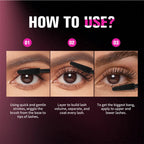 Waterproof Volumizing Mascara for Long-Lasting Lashes