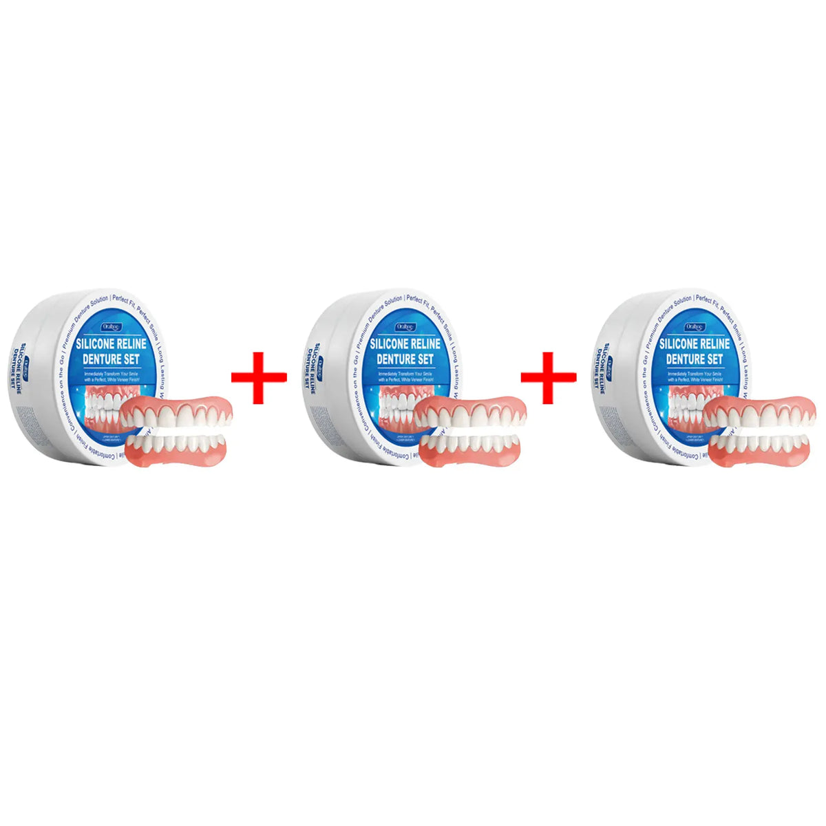 Temporary Silicone Denture Repair and Smile Veneer Kit