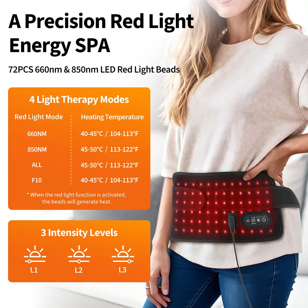 Red and Infrared Light Therapy Wrap for Pain Relief
