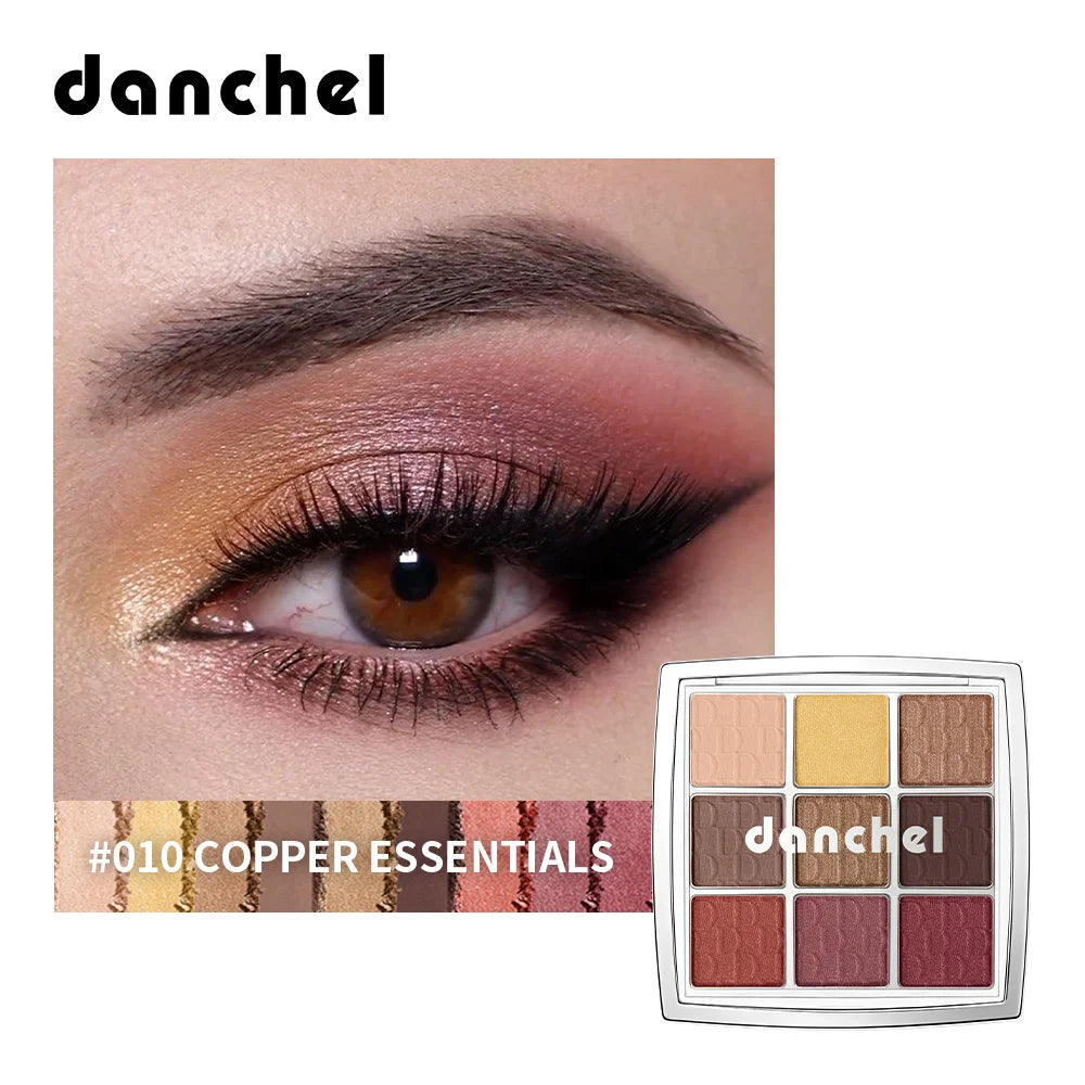9-Color Professional Eyeshadow Palette for Daily and Party Looks
