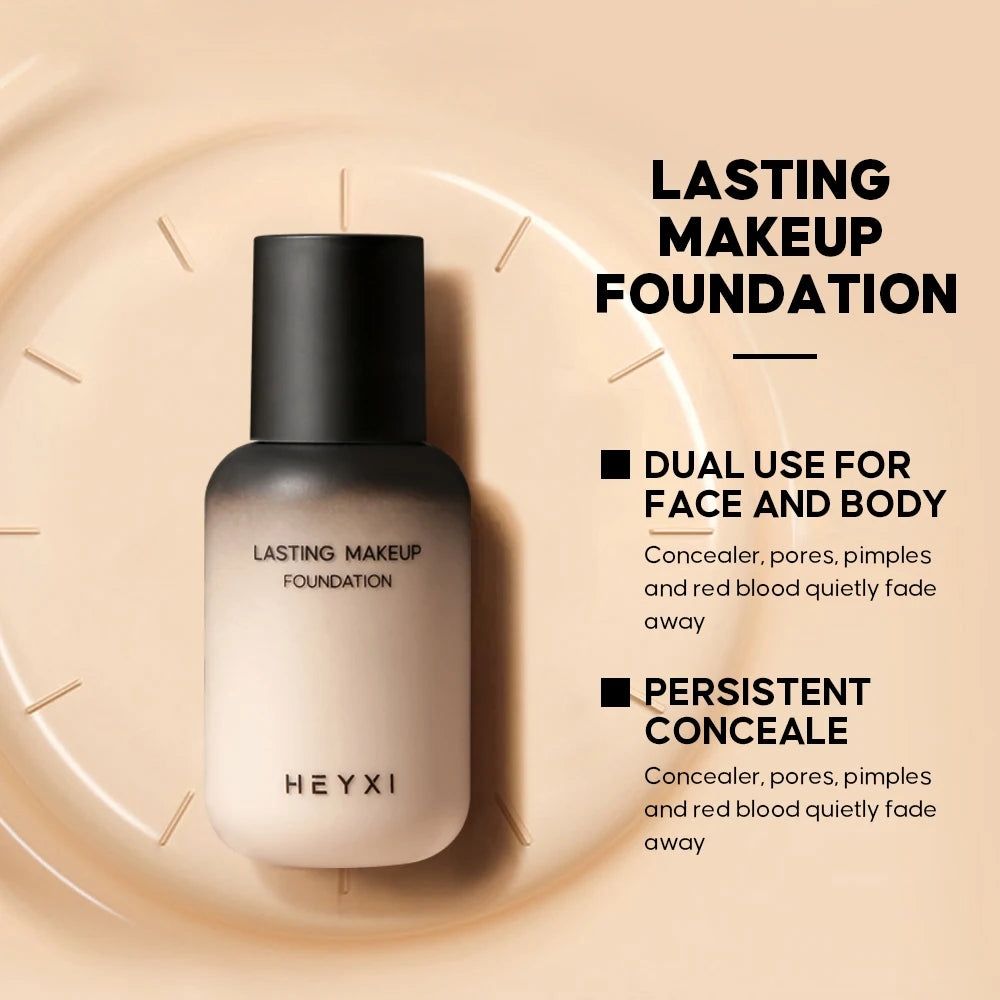 Waterproof Long-Lasting Liquid Foundation for Face and Body