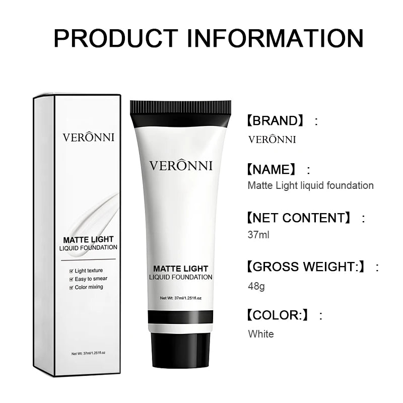 White Liquid Foundation for Cosplay and Halloween Makeup