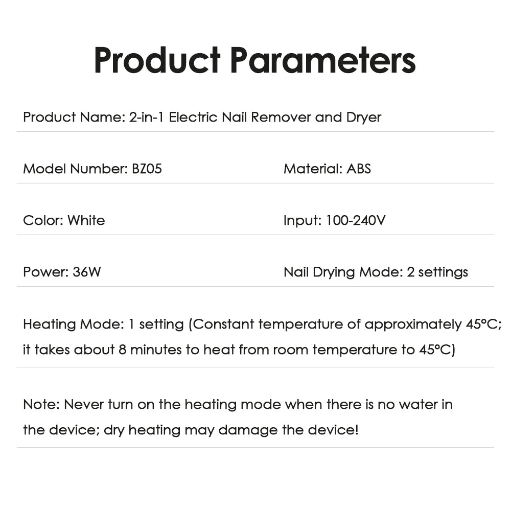 2-in-1 Electric Nail Polish Remover and Dryer - 16