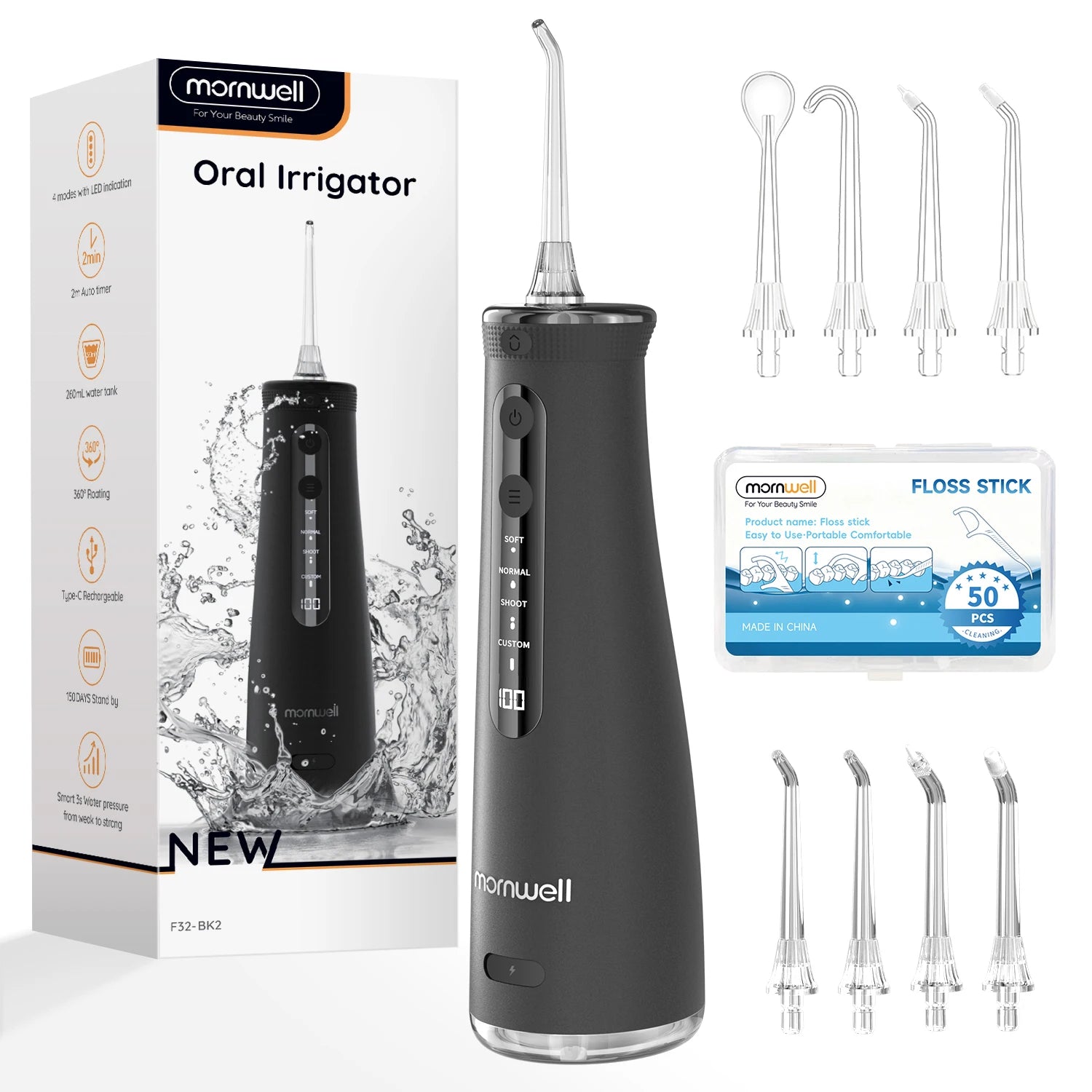 Portable Cordless Water Flosser for Deep Teeth Cleaning - 19