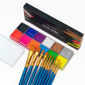 12-Color UV Luminous Face and Body Paint Palette