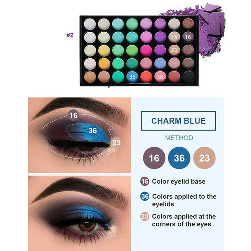 Multi-Finish Waterproof Eyeshadow Palette - 4