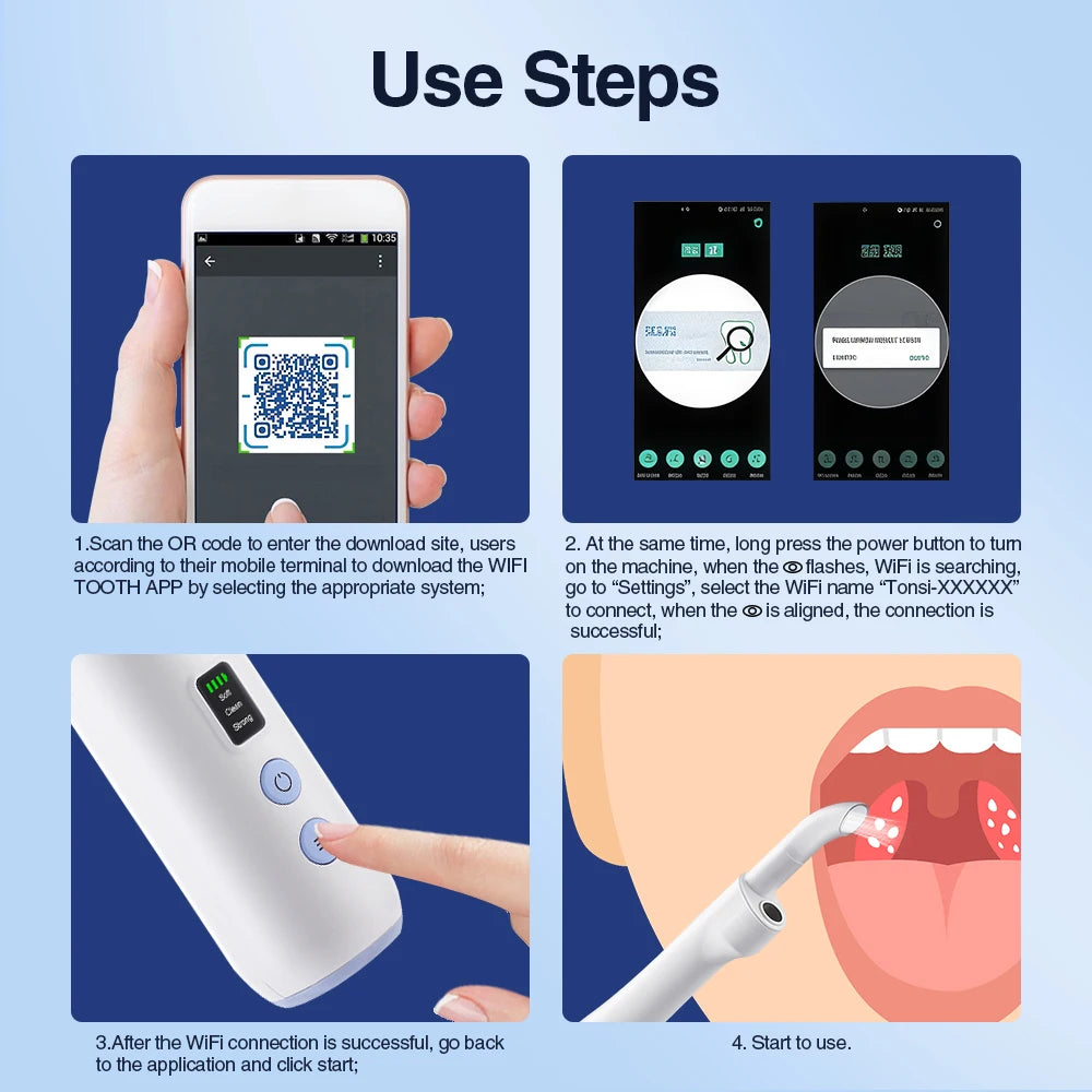 HD Visual Tonsil Stone Removal Vacuum Tool