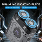 Portable Mini Electric Shaver with Digital Battery Display