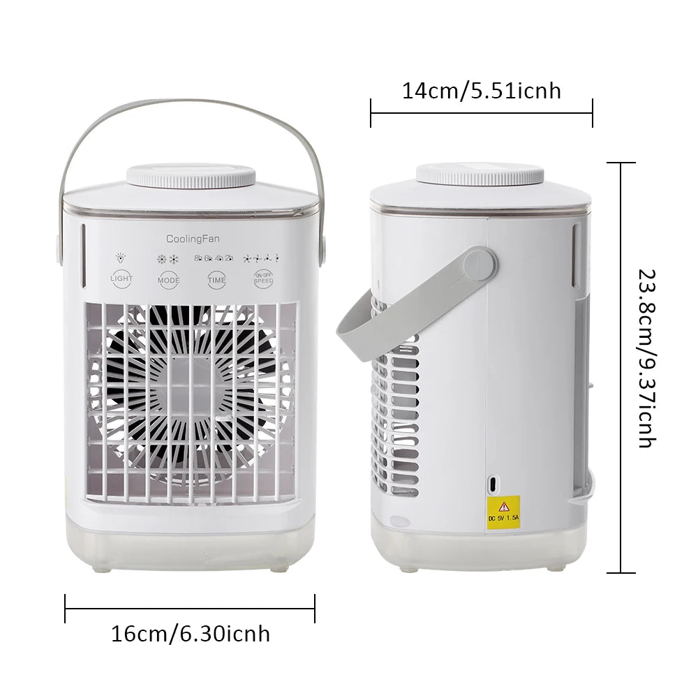 Portable USB Desktop Air Cooler and Humidifier
