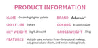 8-Color Cream Contour, Blush and Highlighter Palette
