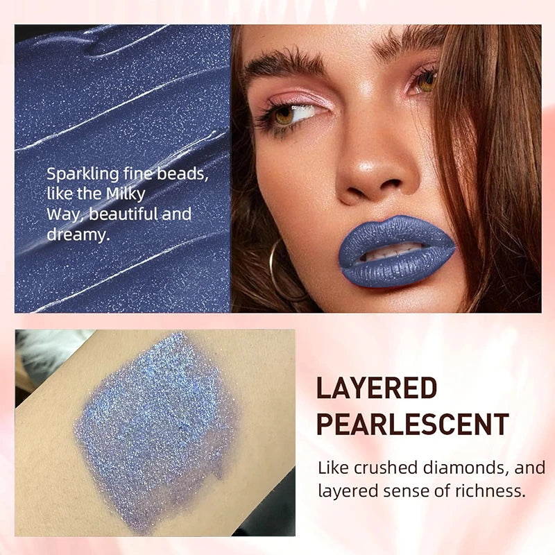 Long-Lasting Diamond Shimmer Liquid Lipstick - 6
