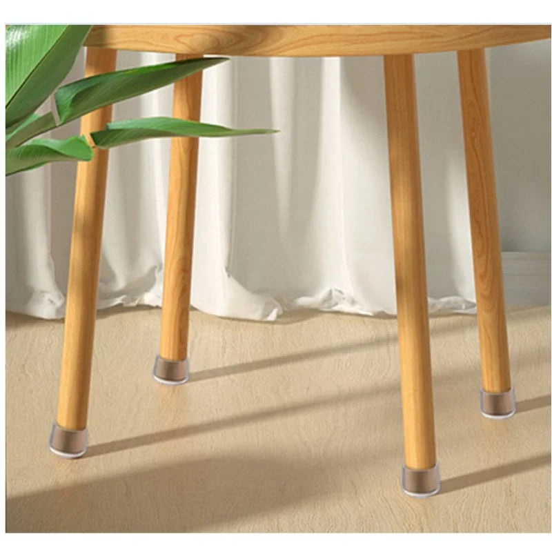Non-Slip Transparent Chair Leg Floor Protector Pads 16-Piece Set