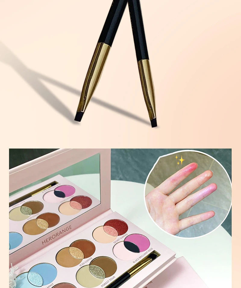 18-Color Vibrant Shimmer Eyeshadow Palette - 13