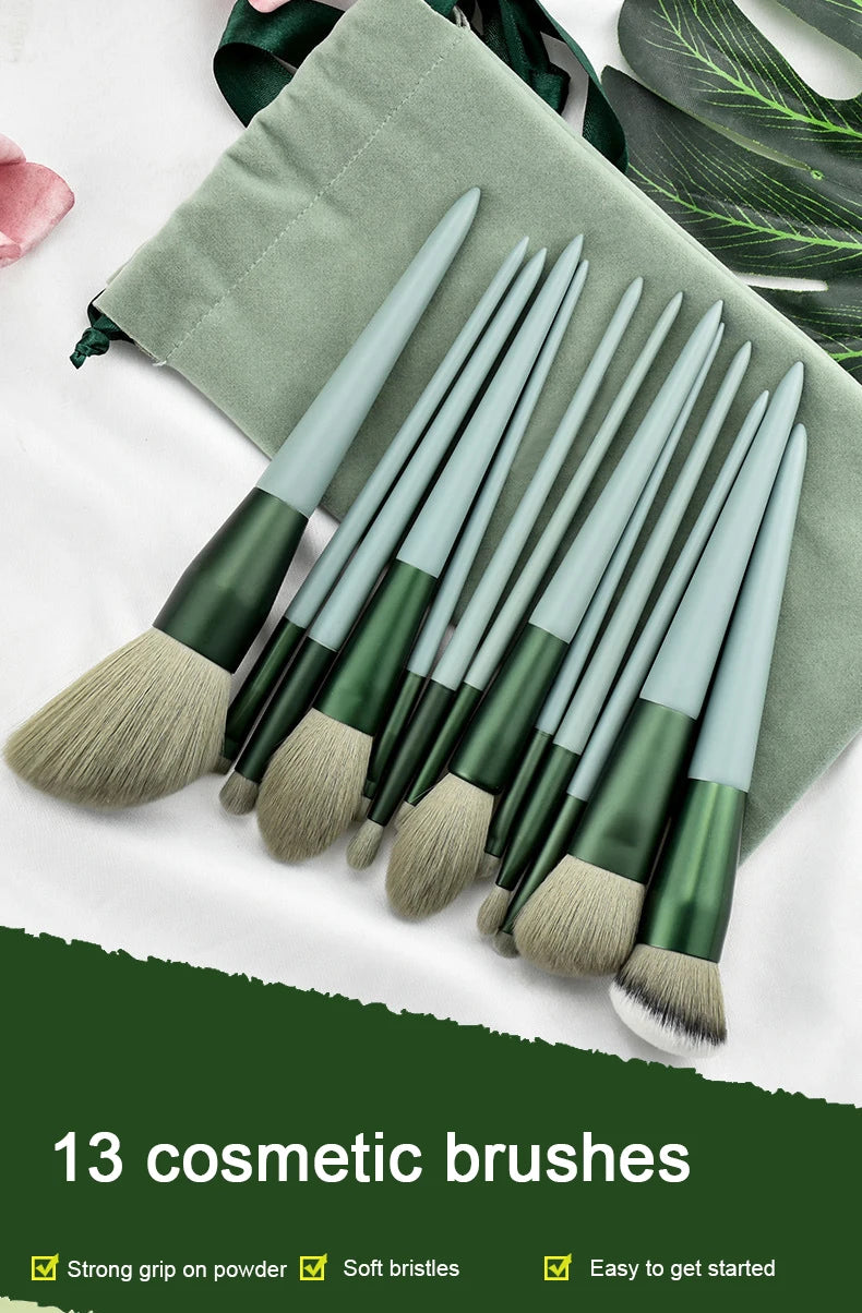 13-Piece Professional Makeup Brush Set for Flawless Application - 6