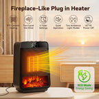 Portable Electric Space Heater with Rapid Ceramic Heating