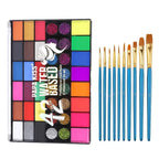 42-Color Water-Activated Face and Body Paint Makeup Set