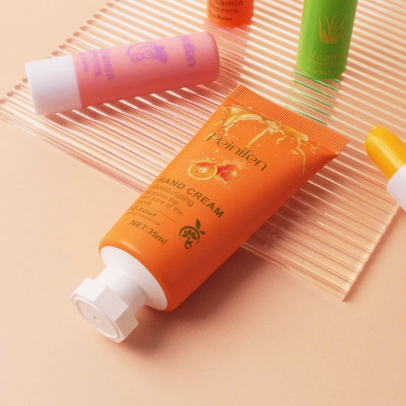 Moisturizing Hand Cream and Color Changing Lip Balm Set