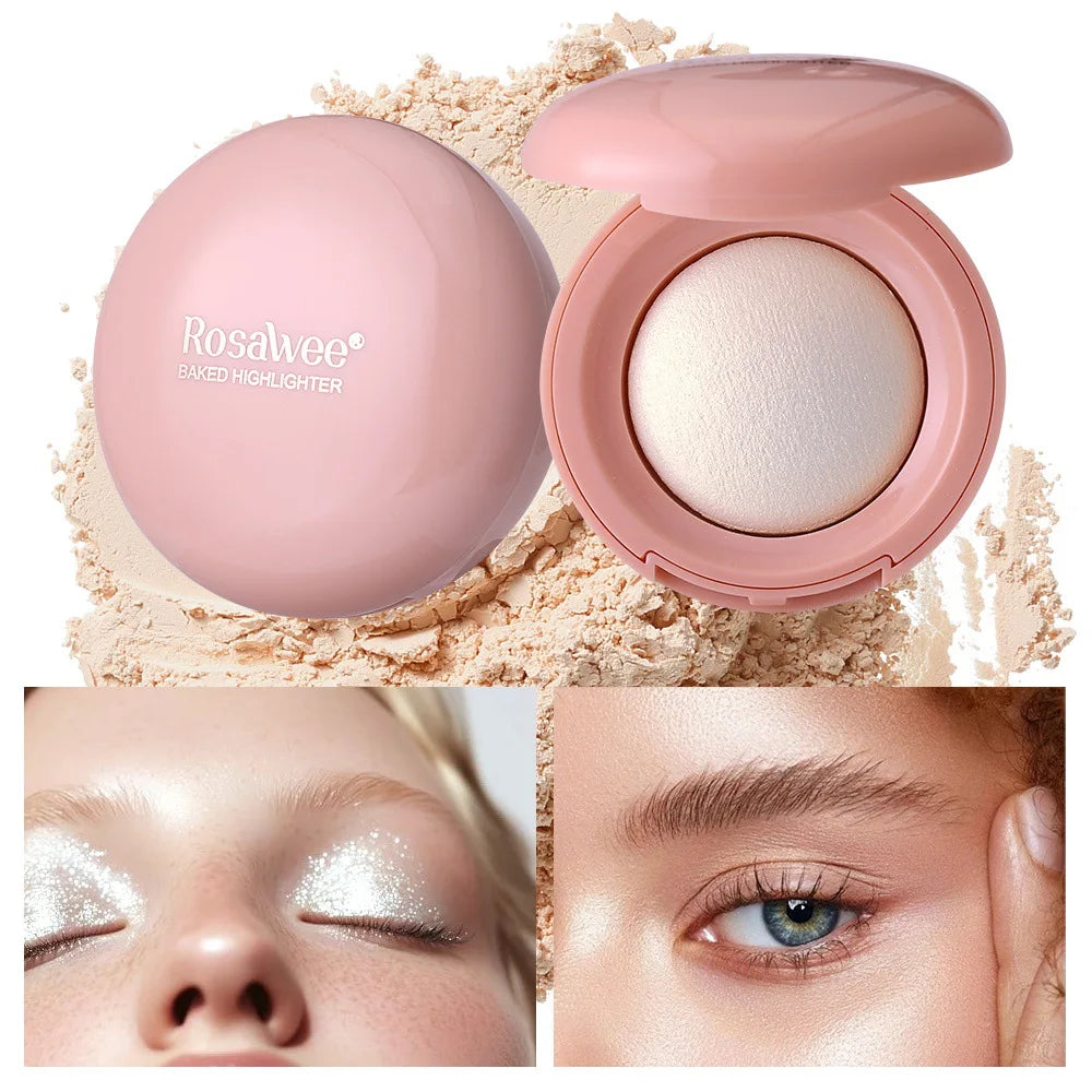 Shimmering Face Highlighter Powder for Natural Glow