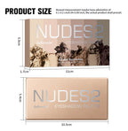 6-Color Matte Eyeshadow Palette for Neutral Nude Makeup Looks