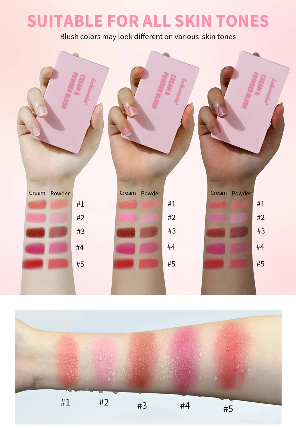 2-in-1 Cream and Powder Face Blush Duo