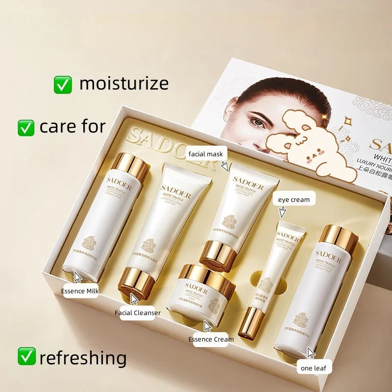 White Truffle Luxury 6-Piece Facial Skincare Set