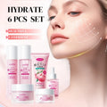 Hydrating Peach Extract 6-Piece Facial Skincare Set