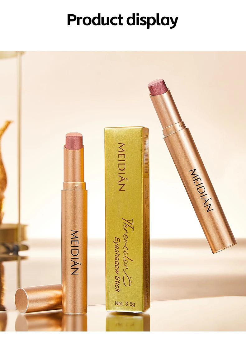 Three-Tone Gradient Eyeshadow Stick for Beginners